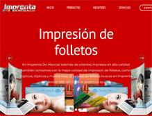 Tablet Screenshot of imprentademexicali.com